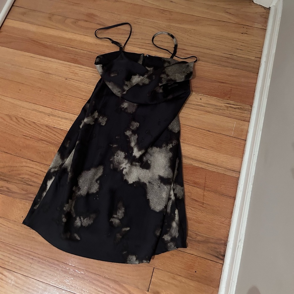 Blue and Gray: Urban Outfitters mini silk dress